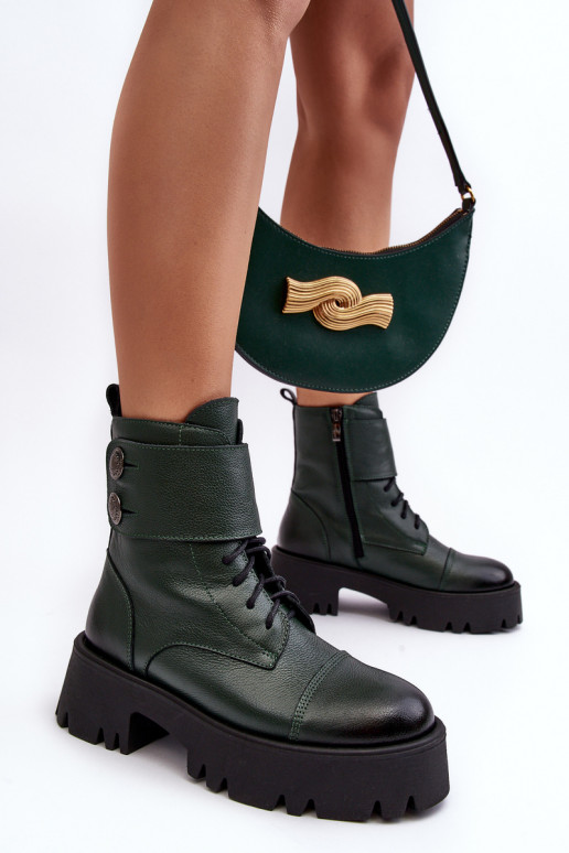 Āda Augsti jāšanas zābaki Zaļas krāsas Lemar Anceria Āda Augsti jāšanas zābaki Zaļas krāsas Lemar Anceria