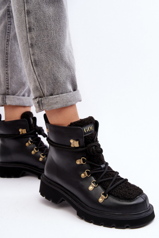 Āda Sieviešu puszābaki apavi Sieviešu GOE MM2N4082 melnas krāsas