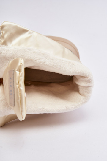 sniega apavi Sieviešu Uz biezas zoles ar rāvējslēdzējiem GOE MM2N4079 smilšu krāsas 2