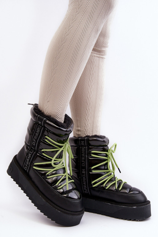 sniega apavi Sieviešu Uz biezas zoles Vegāns D.Franklin DFSH371007 melnas krāsas sniega apavi Sieviešu Uz biezas zoles Vegāns D.Franklin DFSH371007 melnas krāsas