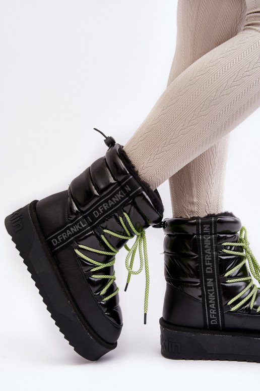 sniega apavi Sieviešu Uz biezas zoles Vegāns D.Franklin DFSH371007 melnas krāsas sniega apavi Sieviešu Uz biezas zoles Vegāns D.Franklin DFSH371007 melnas krāsas