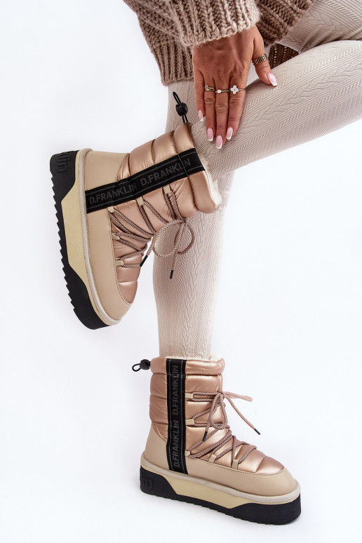 sniega apavi Sieviešu Uz biezas zoles Vegāns D.Franklin DFSH371006 smilšu krāsas sniega apavi Sieviešu Uz biezas zoles Vegāns D.Franklin DFSH371006 smilšu krāsas