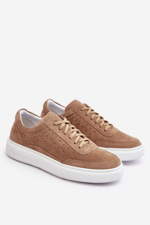 Vīriešiem sporta apavi zamšādas Zazoo 1544 smilšu krāsas Vīriešiem sporta apavi zamšādas Zazoo 1544 smilšu krāsas