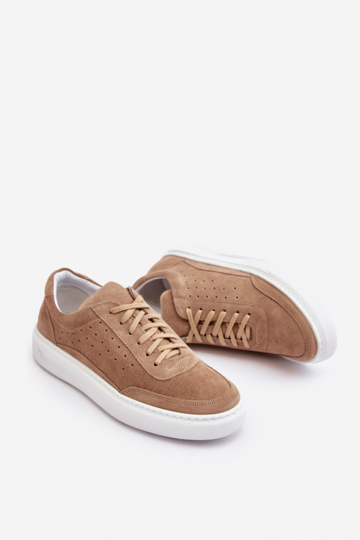 Vīriešiem sporta apavi zamšādas Zazoo 1544 smilšu krāsas Vīriešiem sporta apavi zamšādas Zazoo 1544 smilšu krāsas