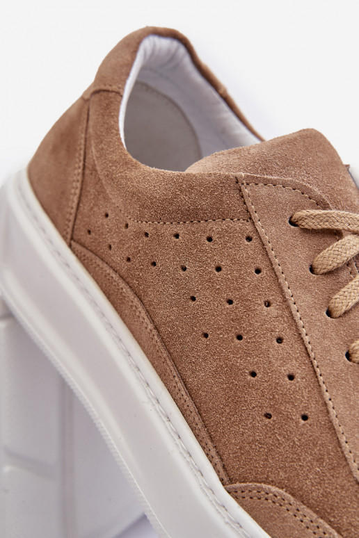 Vīriešiem sporta apavi zamšādas Zazoo 1544 smilšu krāsas Vīriešiem sporta apavi zamšādas Zazoo 1544 smilšu krāsas