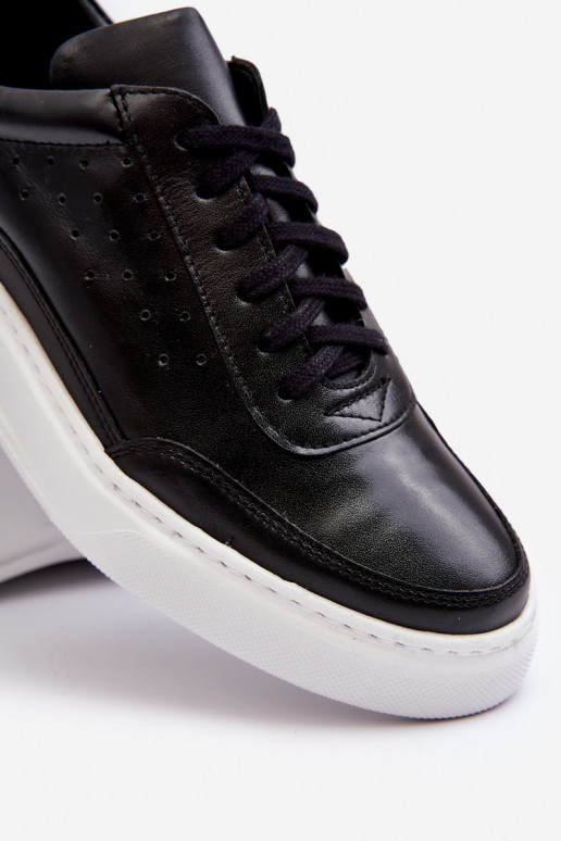 Vīriešiem sporta apavi Āda Zazoo 1544 melnas krāsas Vīriešiem sporta apavi Āda Zazoo 1544 melnas krāsas