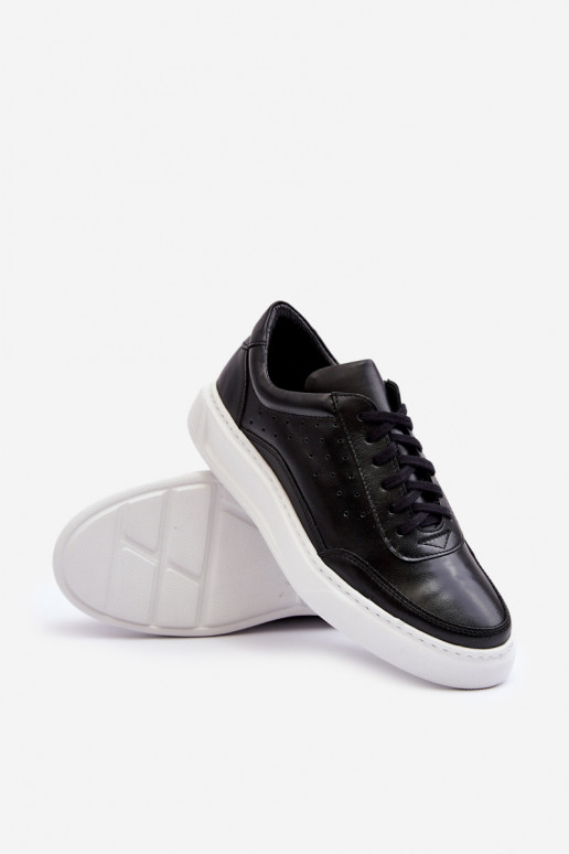 Vīriešiem sporta apavi Āda Zazoo 1544 melnas krāsas Vīriešiem sporta apavi Āda Zazoo 1544 melnas krāsas