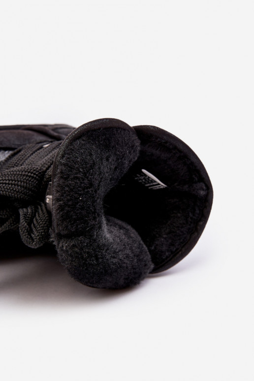 Sieviešu sniega apavi ar stilīgām detaļām D.Franklin DFSH370006 melnas krāsas