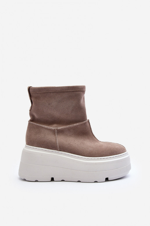 Āda Sieviešu Sieviešu puszābaki Uz masīvas zoles smilšu krāsas Zazoo 3424