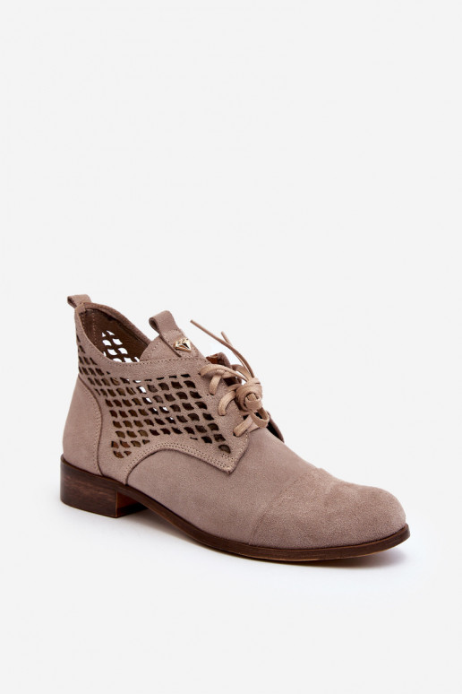 Zazoo 2878 Zems Zābaki Sieviešu zamšādas smilšu krāsas Zazoo 2878 Zems Zābaki Sieviešu zamšādas smilšu krāsas