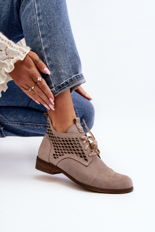 Zazoo 2878 Zems Zābaki Sieviešu zamšādas smilšu krāsas Zazoo 2878 Zems Zābaki Sieviešu zamšādas smilšu krāsas