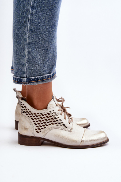 Zazoo 2878 Zems Zābaki Āda Sieviešu Sudraba krāsas Zazoo 2878 Zems Zābaki Āda Sieviešu Sudraba krāsas