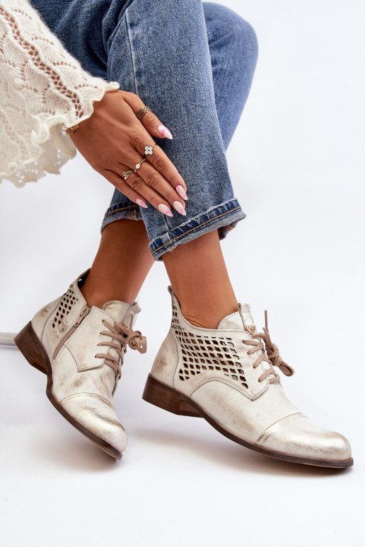 Zazoo 2878 Zems Zābaki Āda Sieviešu Sudraba krāsas Zazoo 2878 Zems Zābaki Āda Sieviešu Sudraba krāsas