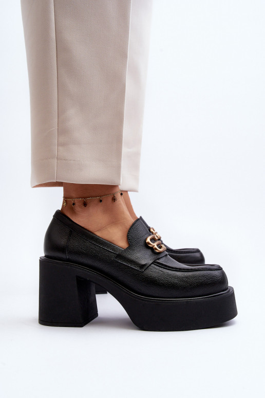 Zazoo 20170 apavi Āda Sieviešu ar papēdi melnas krāsas Zazoo 20170 apavi Āda Sieviešu ar papēdi melnas krāsas