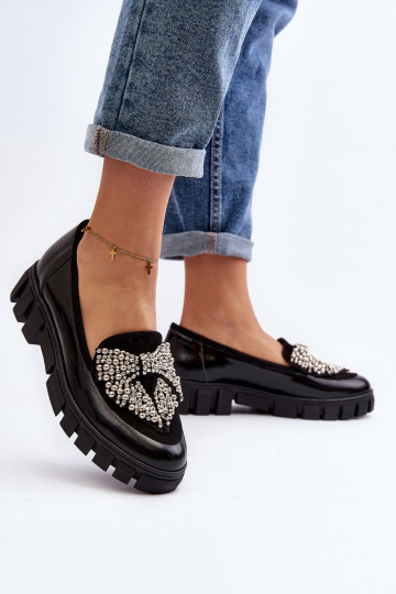 Lakoti mokasīni Sieviešu Laura Messi 2785 melnas krāsas 2