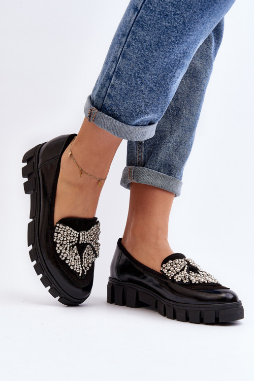 Lakoti mokasīni Sieviešu Laura Messi 2785 melnas krāsas Lakoti mokasīni Sieviešu Laura Messi 2785 melnas krāsas