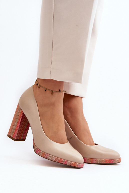 Kurpes ar papēdi Laura Messi 2746 Ziloņkaula krāsas Kurpes ar papēdi Laura Messi 2746 Ziloņkaula krāsas