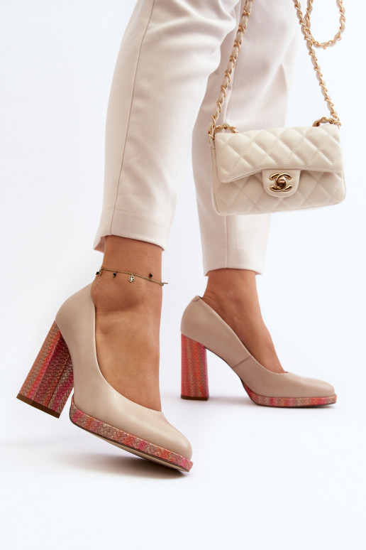 Kurpes ar papēdi Laura Messi 2746 Ziloņkaula krāsas Kurpes ar papēdi Laura Messi 2746 Ziloņkaula krāsas