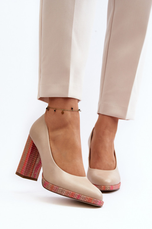 Kurpes ar papēdi Laura Messi 2746 Ziloņkaula krāsas Kurpes ar papēdi Laura Messi 2746 Ziloņkaula krāsas