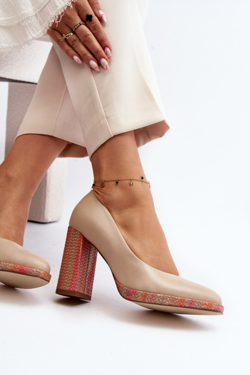 Kurpes ar papēdi Laura Messi 2746 Ziloņkaula krāsas Kurpes ar papēdi Laura Messi 2746 Ziloņkaula krāsas