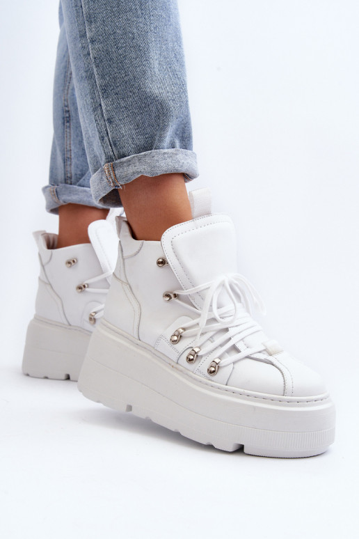 Zazoo 3416 Āda Sieviešu sporta apavi baltas krāsas