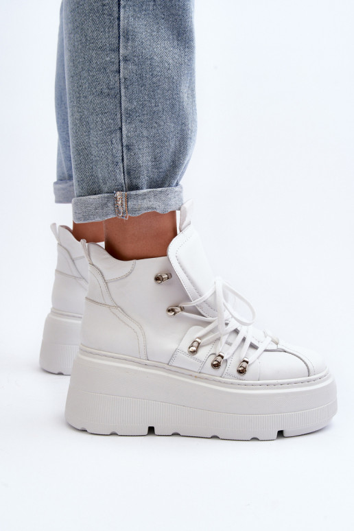 Zazoo 3416 Āda Sieviešu sporta apavi baltas krāsas