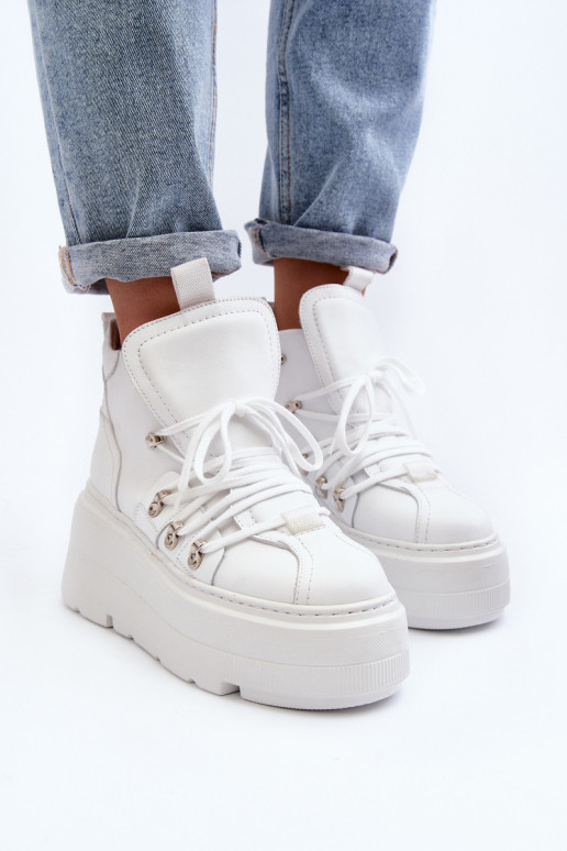 Zazoo 3416 Āda Sieviešu sporta apavi baltas krāsas