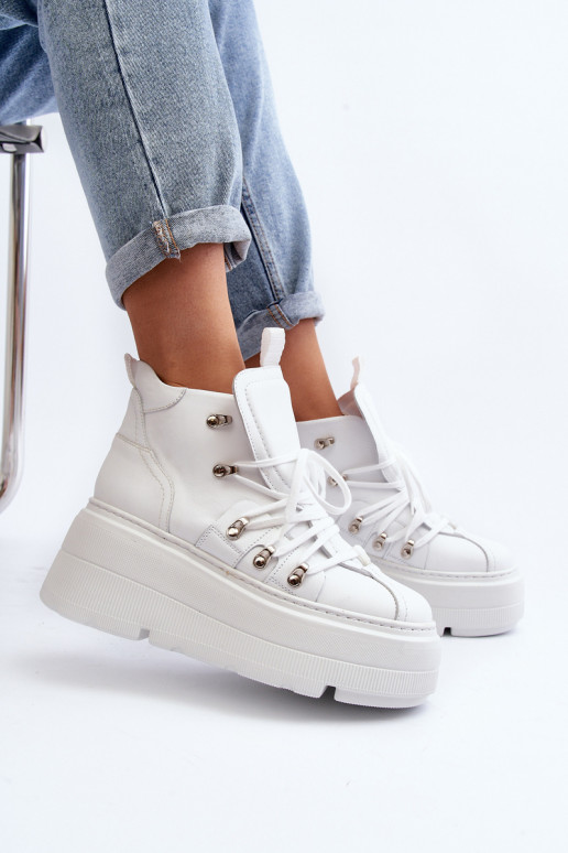 Zazoo 3416 Āda Sieviešu sporta apavi baltas krāsas