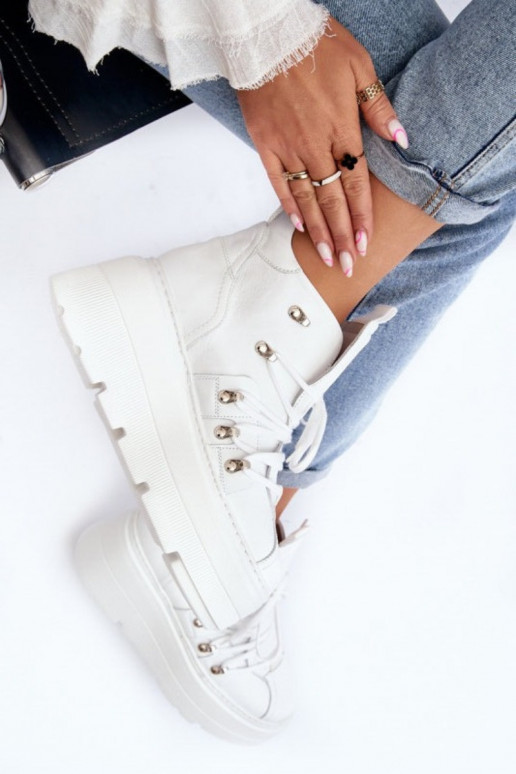 Zazoo 3416 Āda Sieviešu sporta apavi baltas krāsas