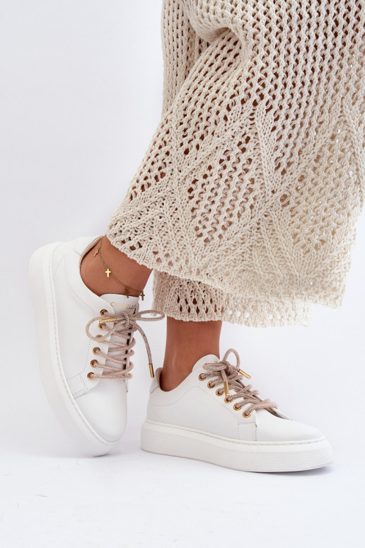 Āda Sieviešu sporta apavi CheBello 4362 baltas krāsas Āda Sieviešu sporta apavi CheBello 4362 baltas krāsas