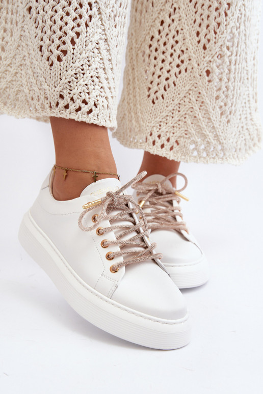 Āda Sieviešu sporta apavi CheBello 4362 baltas krāsas Āda Sieviešu sporta apavi CheBello 4362 baltas krāsas