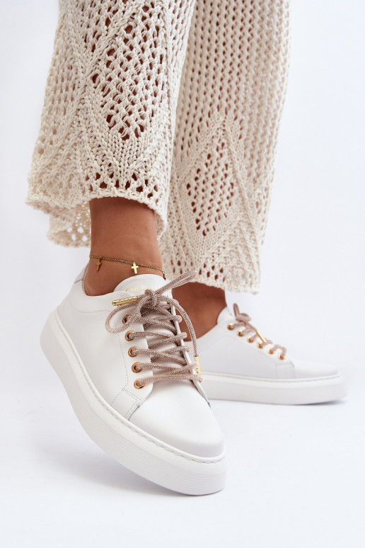 Āda Sieviešu sporta apavi CheBello 4362 baltas krāsas Āda Sieviešu sporta apavi CheBello 4362 baltas krāsas