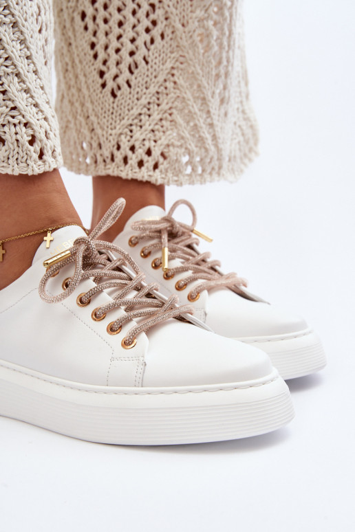 Āda Sieviešu sporta apavi CheBello 4362 baltas krāsas Āda Sieviešu sporta apavi CheBello 4362 baltas krāsas