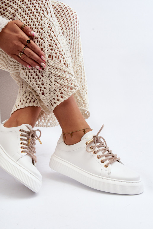 Āda Sieviešu sporta apavi CheBello 4362 baltas krāsas Āda Sieviešu sporta apavi CheBello 4362 baltas krāsas