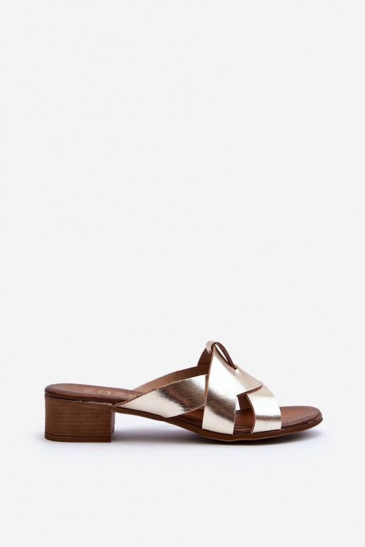 Zazoo 40236 Čibas no dabīgas ādas Sieviešu Uz Zema Papēža Zelta krāsas Zazoo 40236 Čibas no dabīgas ādas Sieviešu Uz Zema Papēža Zelta krāsas