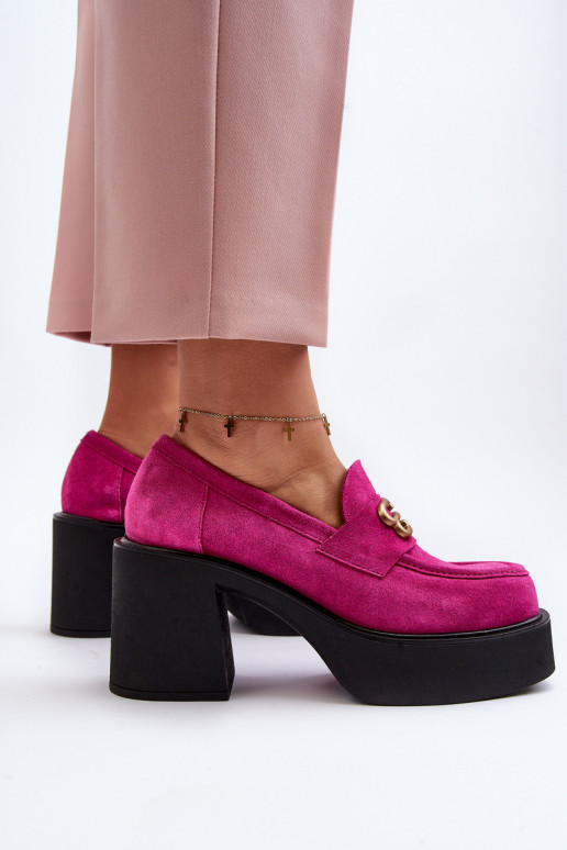 Zazoo 20170 apavi zamšādas Sieviešu ar papēdi rozā krāsas Zazoo 20170 apavi zamšādas Sieviešu ar papēdi rozā krāsas