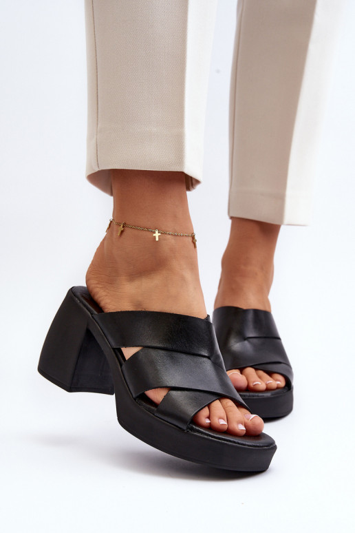 Zazoo 40373 Čibas no dabīgas ādas Klockā melnas krāsas Zazoo 40373 Čibas no dabīgas ādas Klockā melnas krāsas