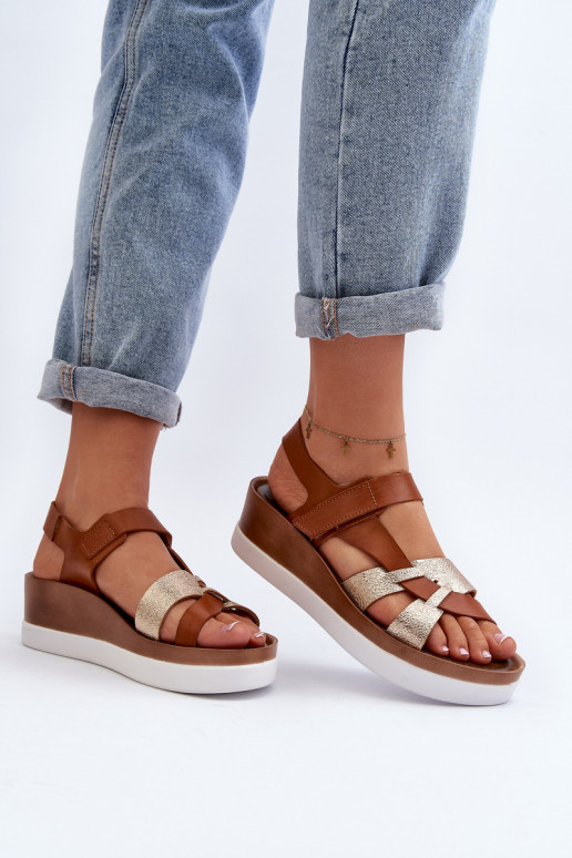 Zazoo 40397 Sieviešu Sieviešu basenes ar platformu brūnas krāsas Zazoo 40397 Sieviešu Sieviešu basenes ar platformu brūnas krāsas