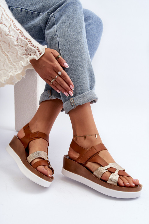 Zazoo 40397 Sieviešu Sieviešu basenes ar platformu brūnas krāsas Zazoo 40397 Sieviešu Sieviešu basenes ar platformu brūnas krāsas