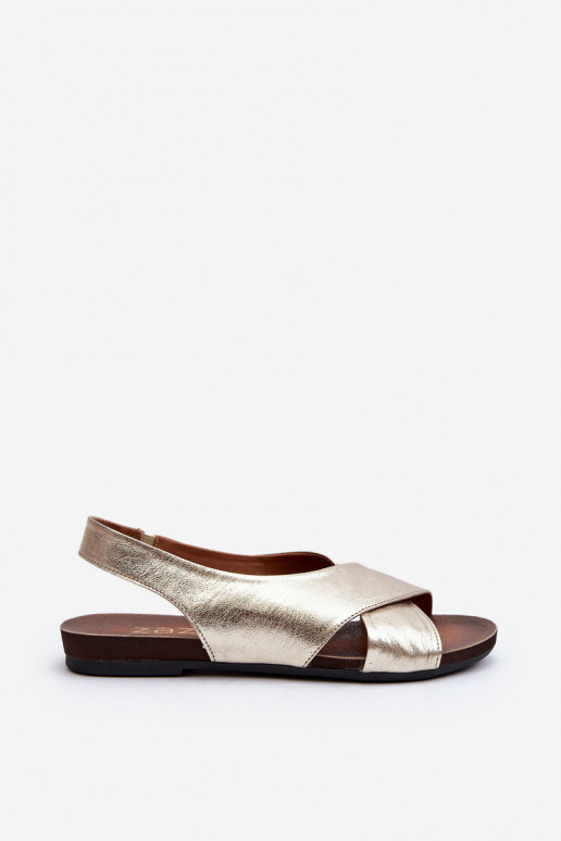 Zazoo 40407 sandales Āda Sieviešu Zelta krāsas