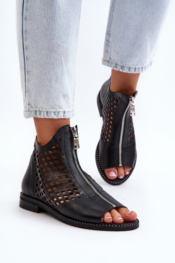 Zazoo 977/L Āda Ažūra basenes Uz pili melnas krāsas