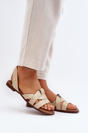 Zazoo 40185 Ērti Āda Ievelkamas smilšu krāsas 2