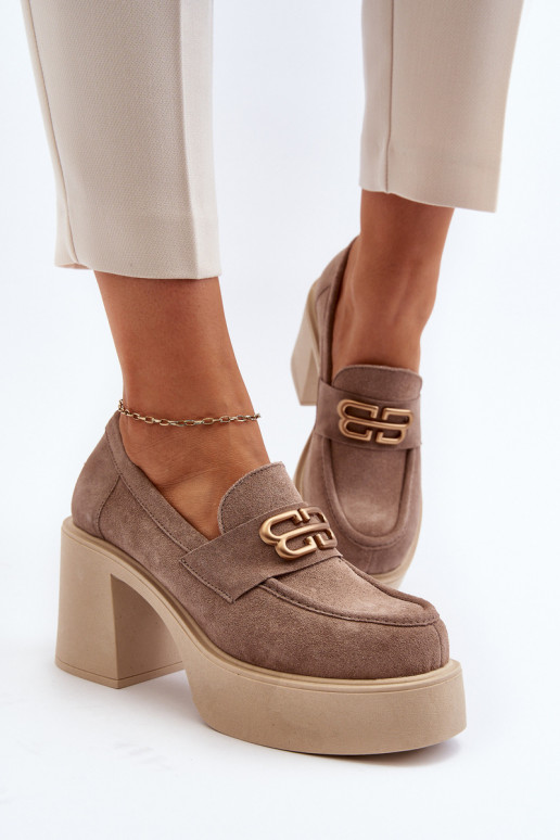 Zazoo 20170 apavi zamšādas Sieviešu ar papēdi smilšu krāsas Zazoo 20170 apavi zamšādas Sieviešu ar papēdi smilšu krāsas