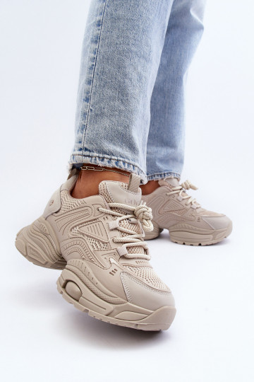 Sneakers modeļa apavi Uz masīvas zoles GOE NN2N4046 smilšu krāsas