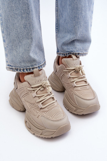 Sneakers modeļa apavi Uz masīvas zoles GOE NN2N4046 smilšu krāsas 2