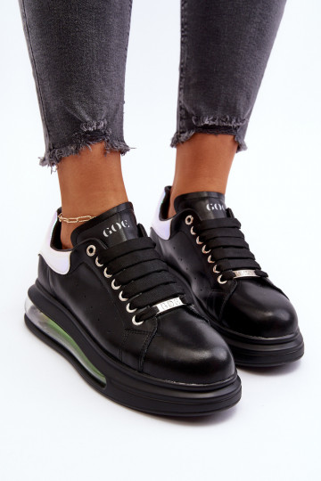Sneakers modeļa apavi Sieviešu Āda GOE NN2N4030 melnas krāsas