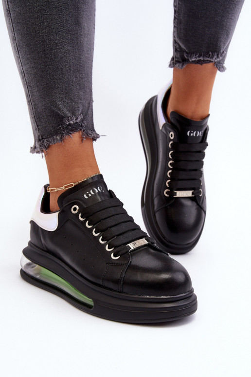 Sneakers modeļa apavi Sieviešu Āda GOE NN2N4030 melnas krāsas Sneakers modeļa apavi Sieviešu Āda GOE NN2N4030 melnas krāsas