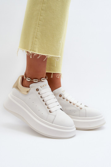 Āda Sneakers modeļa apavi Sieviešu GOE NN2N4031 baltas krāsas 2