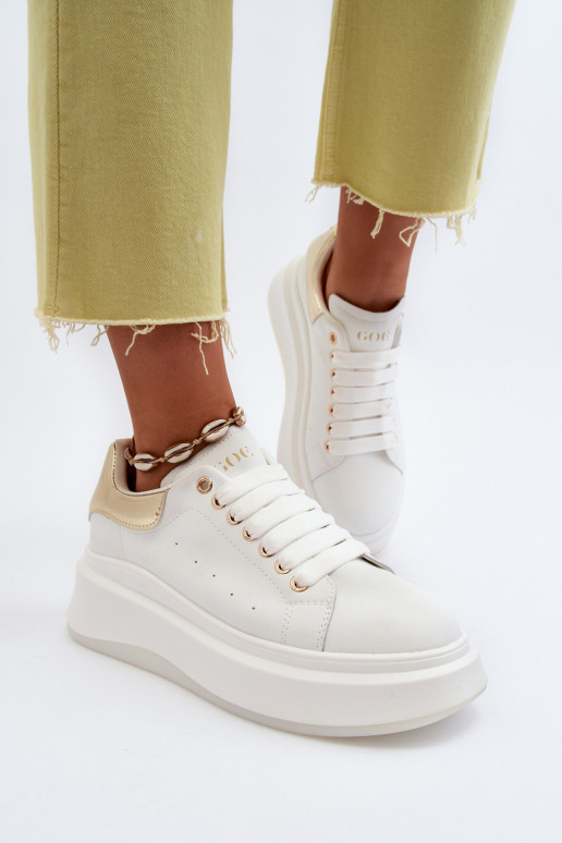Āda Sneakers modeļa apavi Sieviešu GOE NN2N4031 baltas krāsas