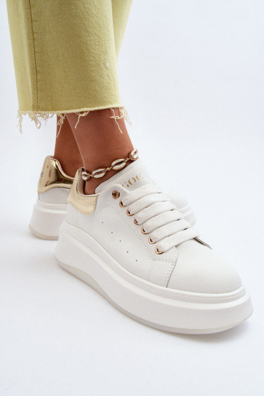 Āda Sneakers modeļa apavi Sieviešu GOE NN2N4031 baltas krāsas